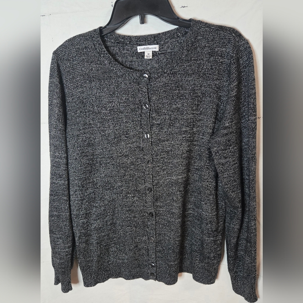 Croft & Barrow Black Cardigan Sweater